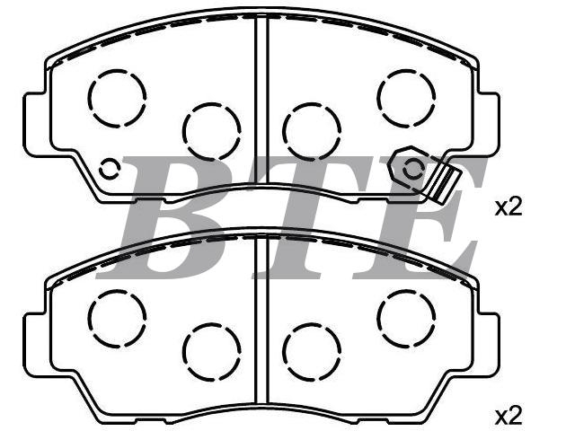 Brake Pad Set:UB39-49-280