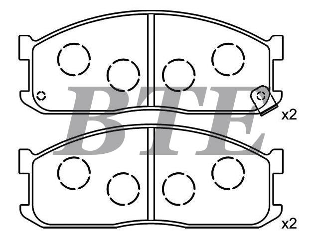 Brake Pad Set:SF04-33-28Z