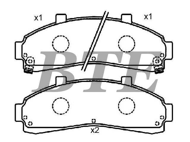 Brake Pad Set:2L54-2001A