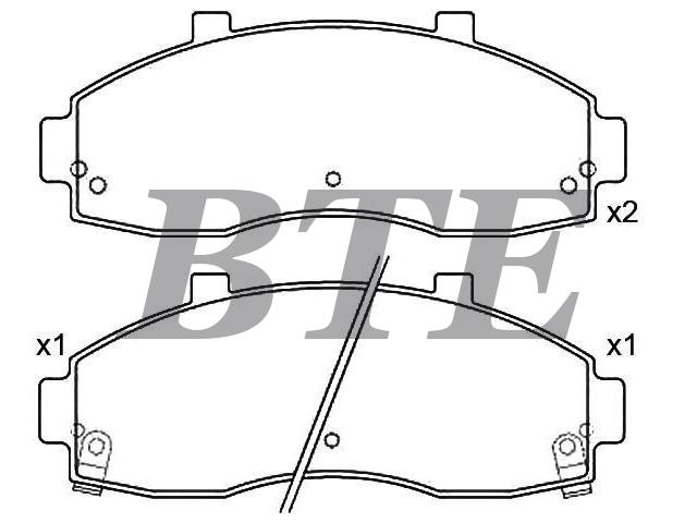 Brake Pad Set:0K72A-33-28Z