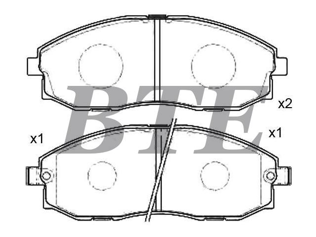 Brake Pad Set:58101-4AA00