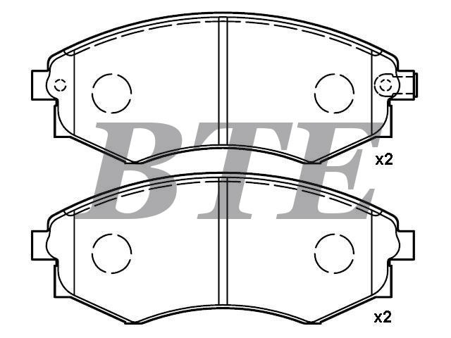 Brake Pad Set:58101-28A00