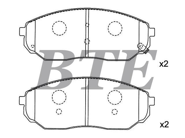 Brake Pad Set:58101-3ED00