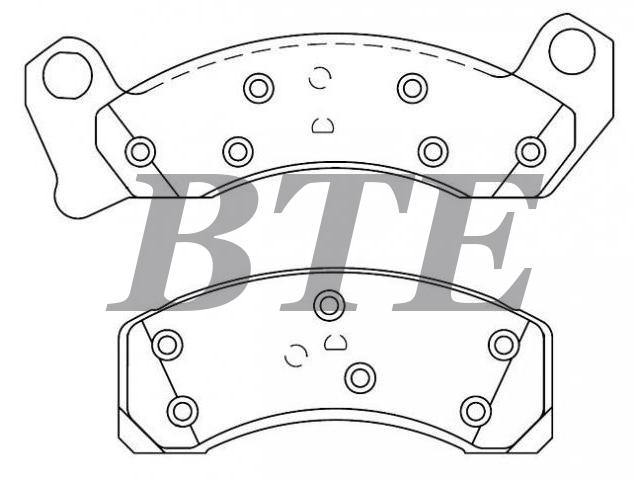 Brake Pad Set:F4AZ-2001-B