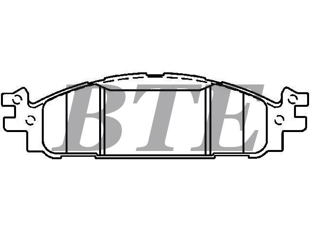 Brake Pad Set:BB5Z-2001-A